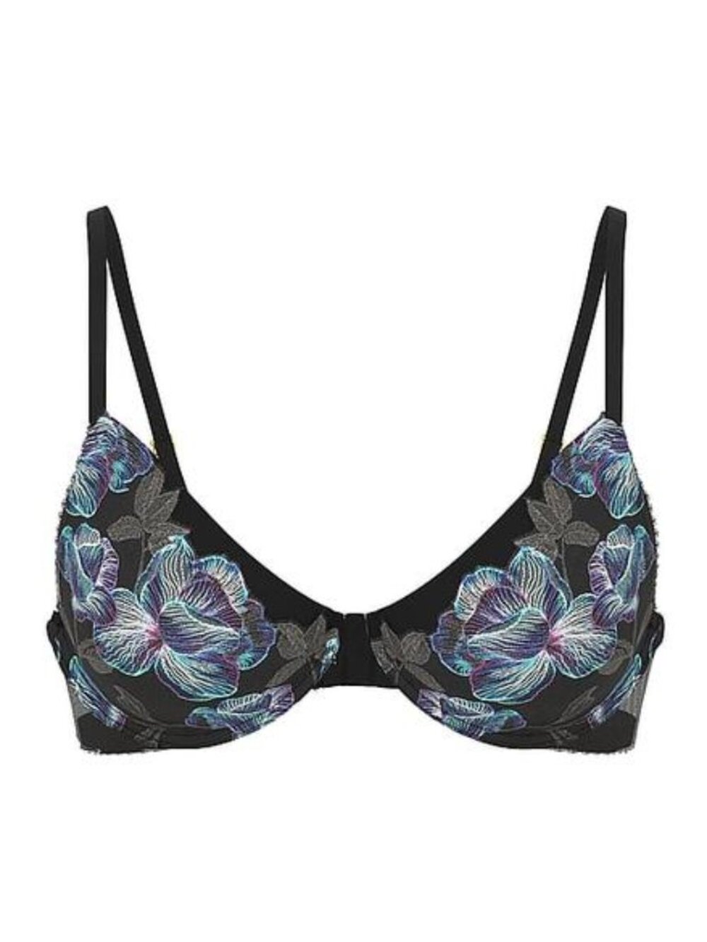 New! Victoria’s Secret Black Electric Orchid Push-Up Bra 34D 34920